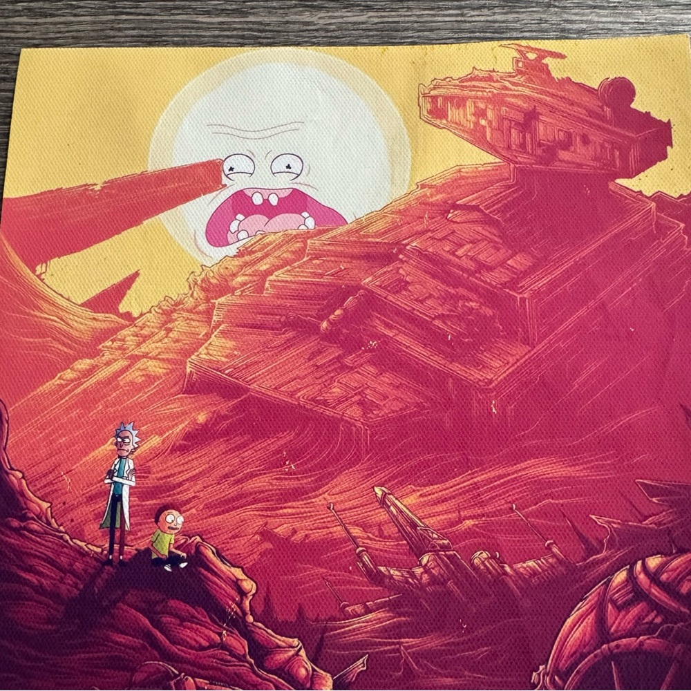 Rick and Morty canvas print unframed New - Picture 2 of 3